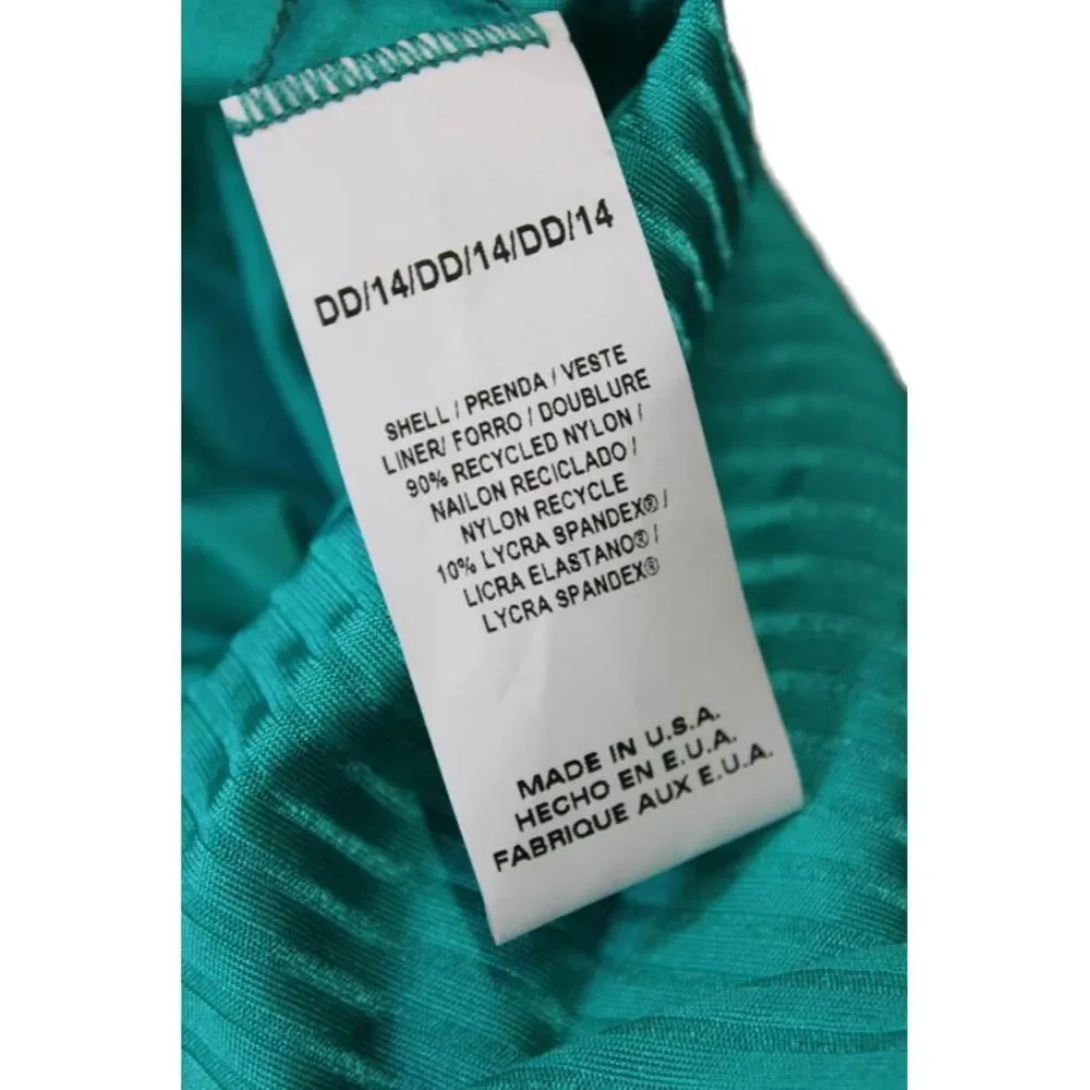 Vitamin A Women's Shiny Midori Cheeky Bikini Bottom Turquoise Size L